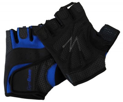 GymBeam Fitness rukavice Dexter black blue – velikost XXL