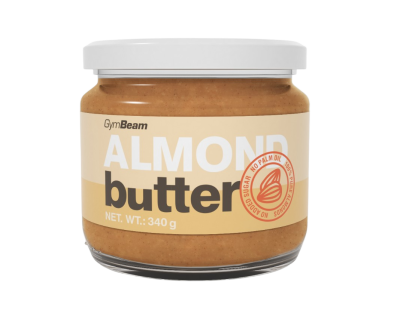 GymBeam 100% Mandlové máslo smooth - 340 g
