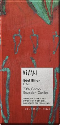 Vivani Bio EG hořká čokoláda Chili 100g