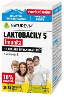 Swiss NatureVia Laktobacily 5 Imunita 33 kapslí