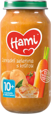 Hami příkrm Zahradní zelenina s krůtou od uk. 10. měsíce 250g Hami příkrm Zahradní zelenina s krůtou od uk. 10. měsíce 250g