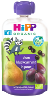 Hipp BIO Hippies hruška-černý rybíz-švestka 100 g