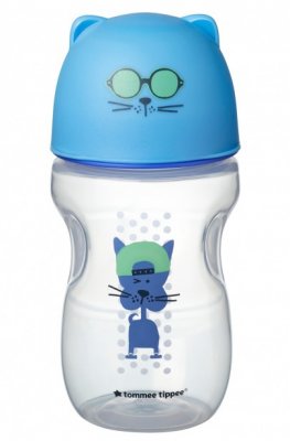 Tommee Tippee Hrnek s pítkem Soft Blue 12m+ 300ml