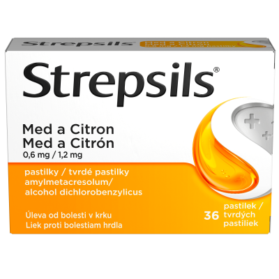 STREPSILS Med a Citron 36 pastilek