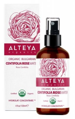 Alteya Organics Alteya Růžová voda Bio z růže stolisté (Rosa Centifolia) Sklo 120 ml