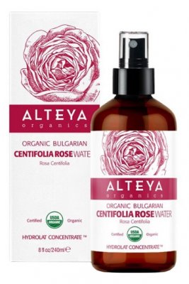 Alteya Organics Alteya Růžová voda Bio z růže stolisté (Rosa Centifolia) Sklo 240 ml