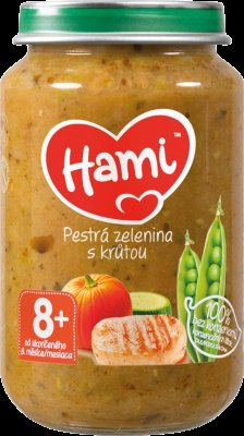 Hami příkrm Pestrá zelenina s krůtou od uk. 8. měsíce 200 g