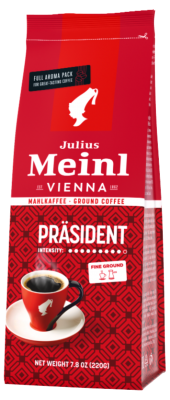 Julius Meinl Prasident Mahlkaffee mletá káva 220 g