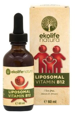 Ekolife Natura Lipozomální vitamín B12 kapky 60 ml