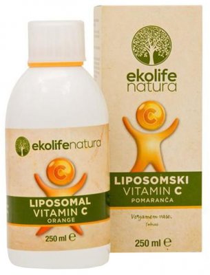 Ekolife Natura Liposomal Vitamin C 500mg pomeranč 250 ml