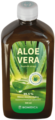 Biomedica Aloe vera přírodní šťáva 99.5% 500 ml