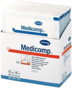 Medicomp Kompres nesterilní 5 x 5cm/100 ks 4218215