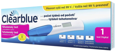 Clearblue digit.těhot.test 1ks s ukazatelem týdnů