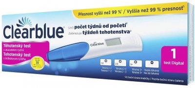 Clearblue digitální těhotenský test s ukazatelem týdnů 1 ks