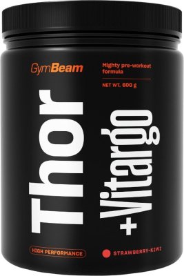 GYMBEAM Thor Fuel+Vitargo strawberry-kiwi 600 g GYMBEAM Thor Fuel+Vitargo strawberry-kiwi 600 g