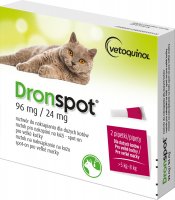 Dronspot 96 mg/24 mg Velké kočky spot-on 2 x 1.12 ml