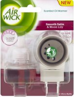 Air Wick Electric komplet Jemný satén a měsíční lilie 19ml