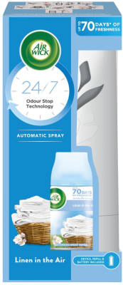Airwick Automatický Spray komplet Prádlo ve vánku 250ml