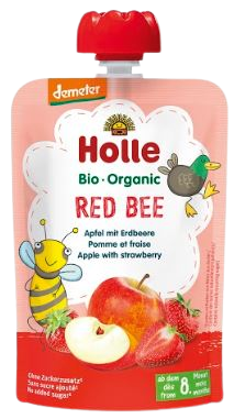 Holle Bio pyré - Red Bee- Jablko s jahodami 100g