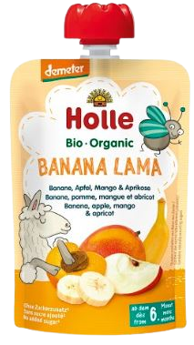 Holle Bio pyré - Banana Lama - Banán, jablko, mango a meruňka 100g