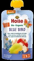 Holle Bio pyré - Blue bird- Hruška, jablko a borůvky s vločkami 100g Holle Bio pyré - Blue bird- Hruška, jablko a borůvky s vločkami 100g