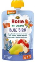 Holle Bio pyré Blue bird- Hruška, jablko a borůvky s vločkami 100 g