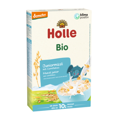 HOLLE - bio junior celozrnné musli s obilnými vločkami 250g