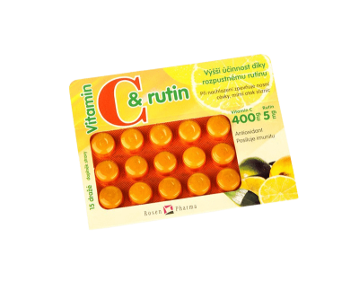 Rosen C+rutin 400 mg dražé 15