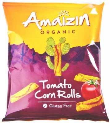 Amaizin Chipsy kukuřičné rajčatové BIO 100g