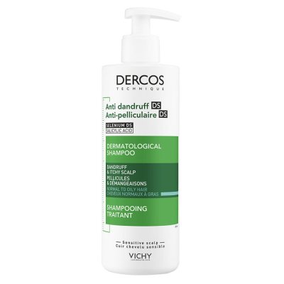 VICHY Dercos Šampon proti lupům Normální a mastné vlasy 390ml