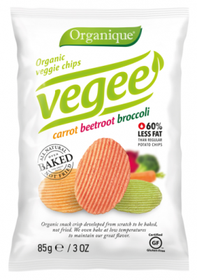 Extrudo Organic veggie chips carrot beetrot broccoli 85 g