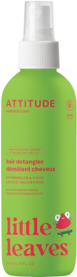 ATTITUDE Little leaves Sprej na rozčesávání vlásků s vůní melounu a kokosu 240ml