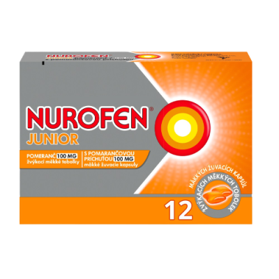 NUROFEN JUNIOR POMERANČ - 100MG CPS MDM 12