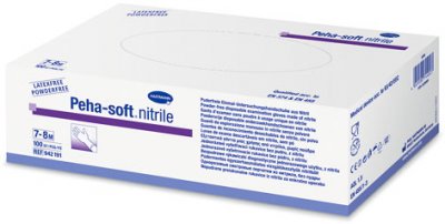 Rukavice vyš.Peha-Soft NITRILE b.pudru nes.S 100ks