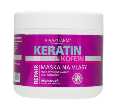 VivaPharm Keratinová vlasová maska 600ml