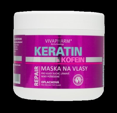 VivaPharm Keratinová vlasová maska 600ml