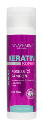 VivaPharm Keratinový šampon pro ženy s kofeinem 200ml