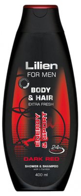 Lilien Sprchový šampon pro muže Dark Red 400 ml