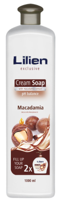 Lilien krémové tekuté mýdlo Macadamia 1000ml