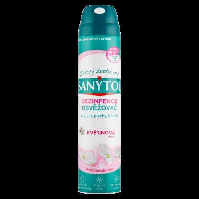 Sanytol Dezinfekční osvěžovač vzduchu, povrchů a textilií s květinovou vůní 300ml