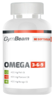 GymBeam Omega 3-6-9 unflavored - 60 kaps
