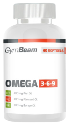 GymBeam Omega 3-6-9 unflavored - 60 kaps