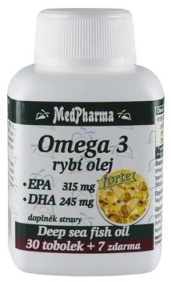 Medpharma Omega 3 rybí olej Forte 37 tobolek