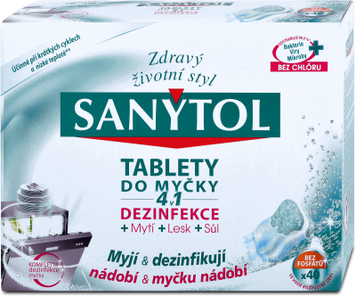 Sanytol Tablety do myčky 4v1 40ks