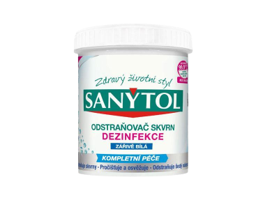 Sanytol Dezinfekční odstraňovač skvrn Zářivě bílá 450g
