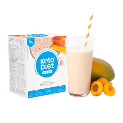 KetoDiet Proteinový nápoj meruňka a mango 7porcí