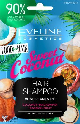 Eveline FOOD FOR HAIR – Šampon na vlasy Coconut 20ml