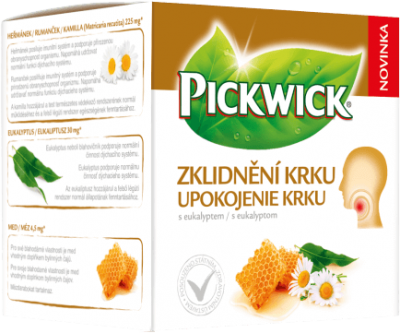 Pickwick čaj Zklidnění krku 10x1,5g