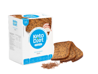 KetoDiet Proteinový chléb tmavý 7porcí - KetoDiet Proteinový chléb tmavý 7 x 70 g