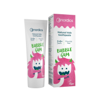 Nordics Dětská přírodní zubní pasta Bubble Gum 50 ml